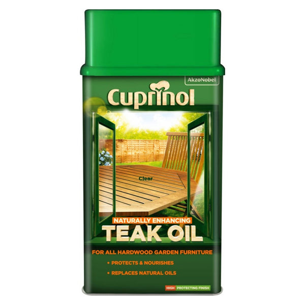 Cuprinol Garden Furniture Teak Oil 1L tin