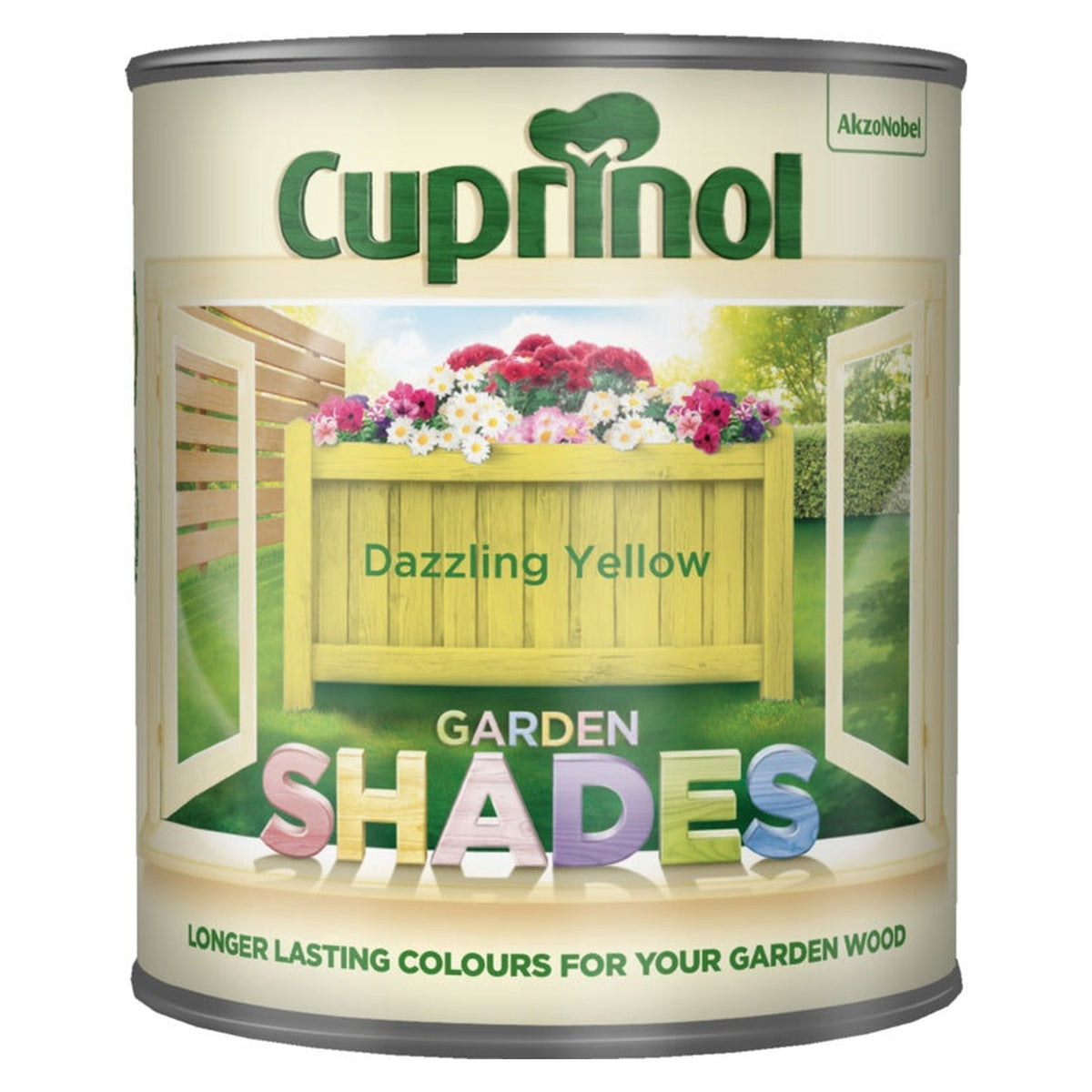Cuprinol Garden Shades 1L tin in Dazzling Yellow