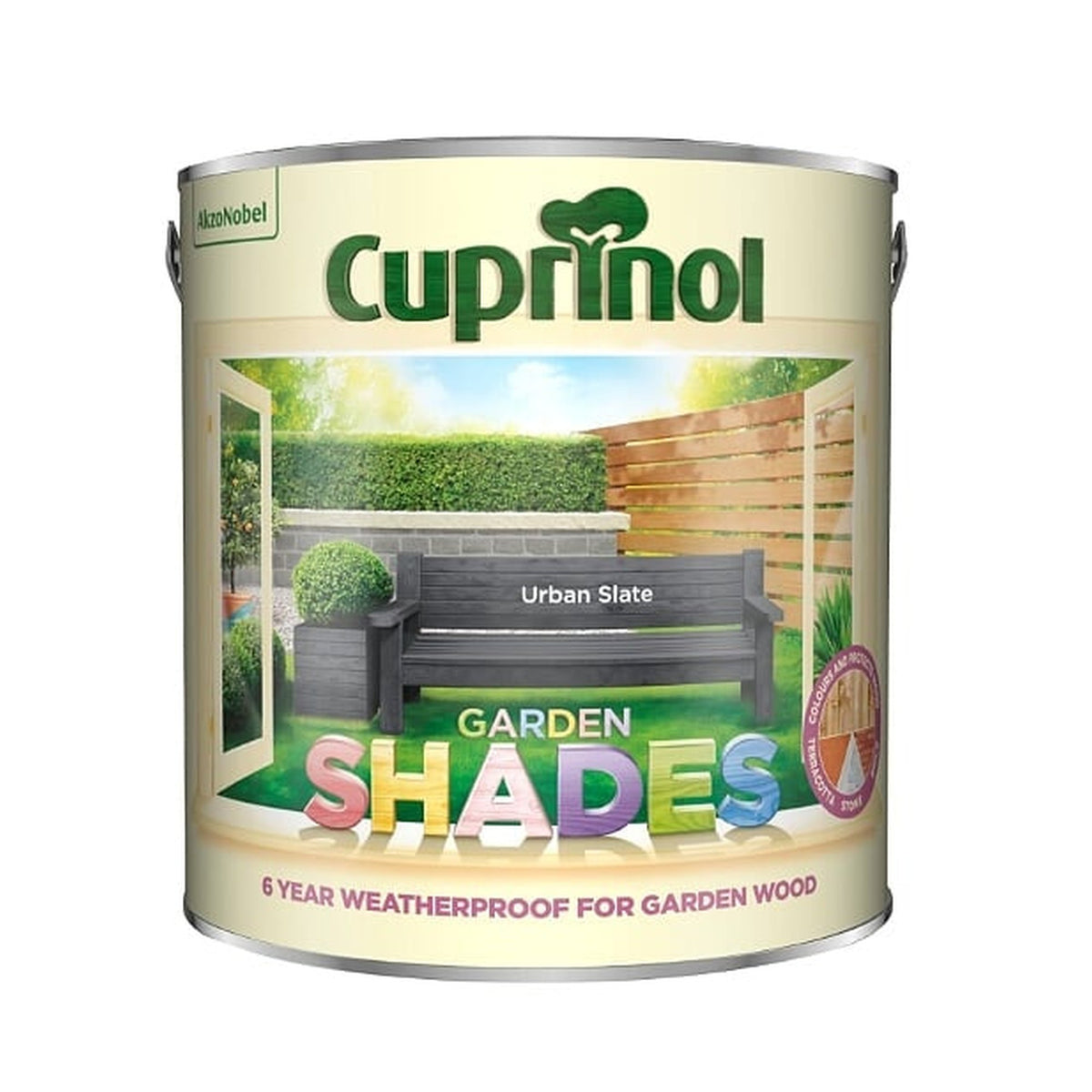 Cuprinol Garden Shades 1L tin in Urban Slate