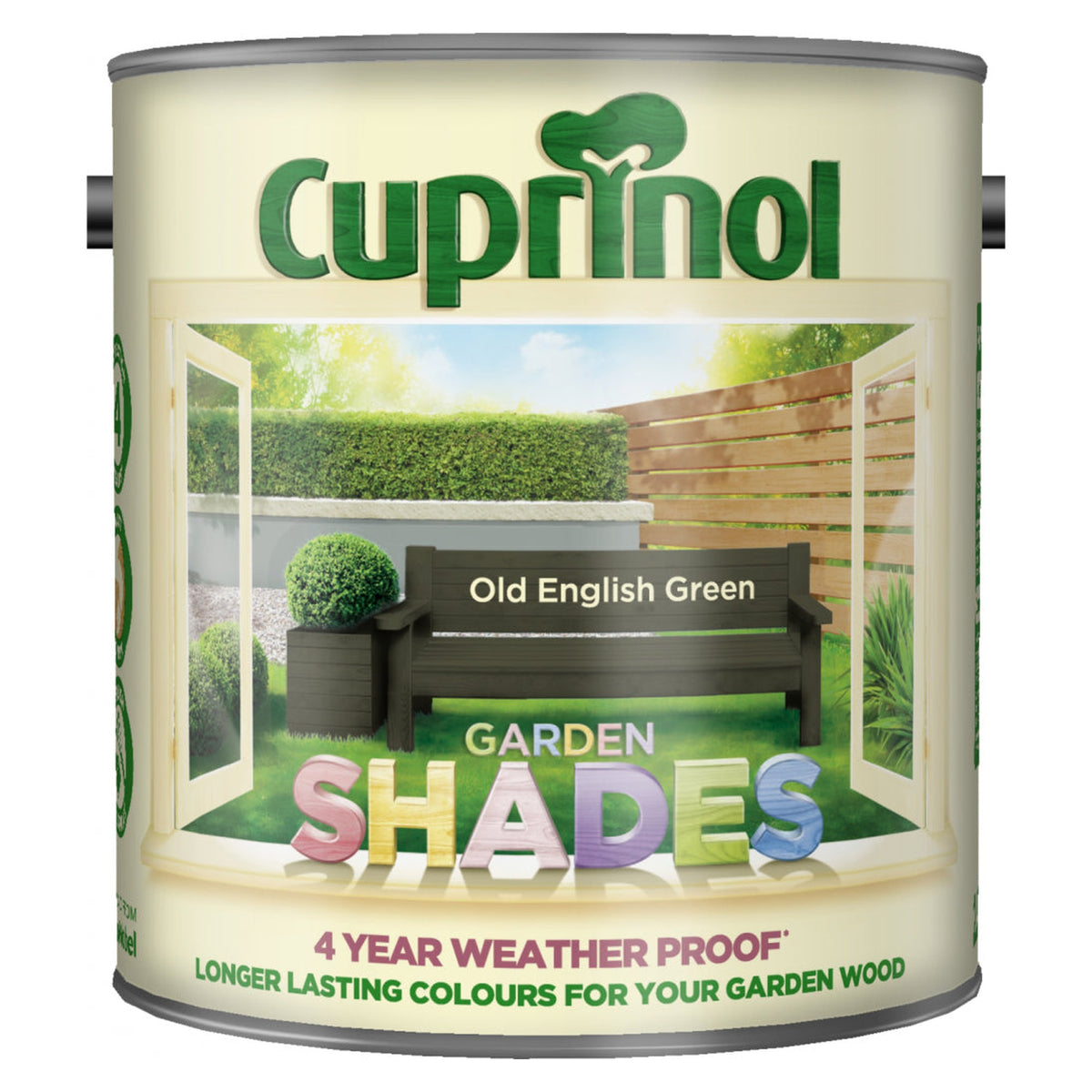 Cuprinol Garden Shades 2.5L tin in Old England Green