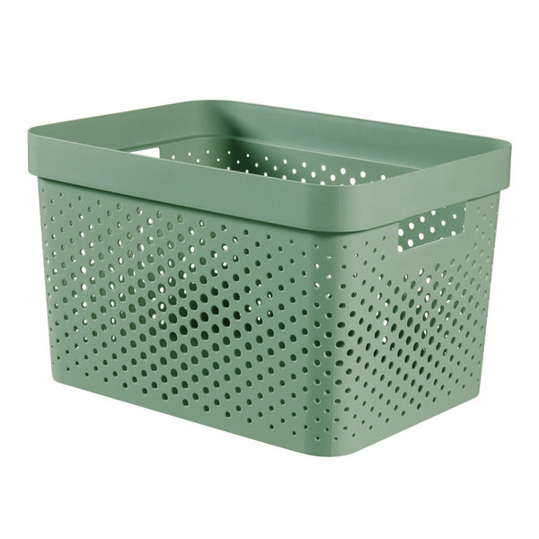 Curver Infinity Dots 17L storage box Shale Green