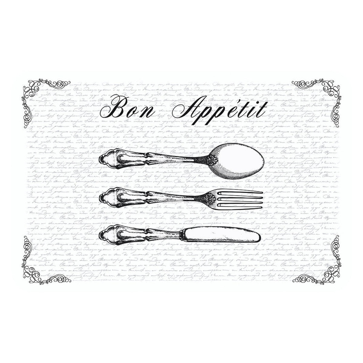 d-c-fix Bon Appetit transparent placemats, pack of 12