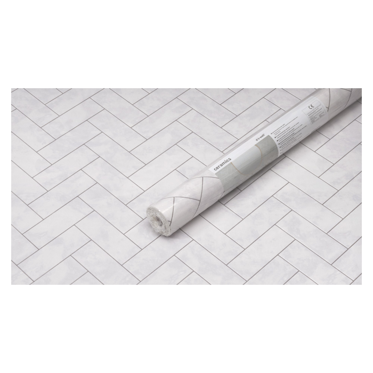 d-c-fix Ceramics 3D metallic chevron wallpaper roll