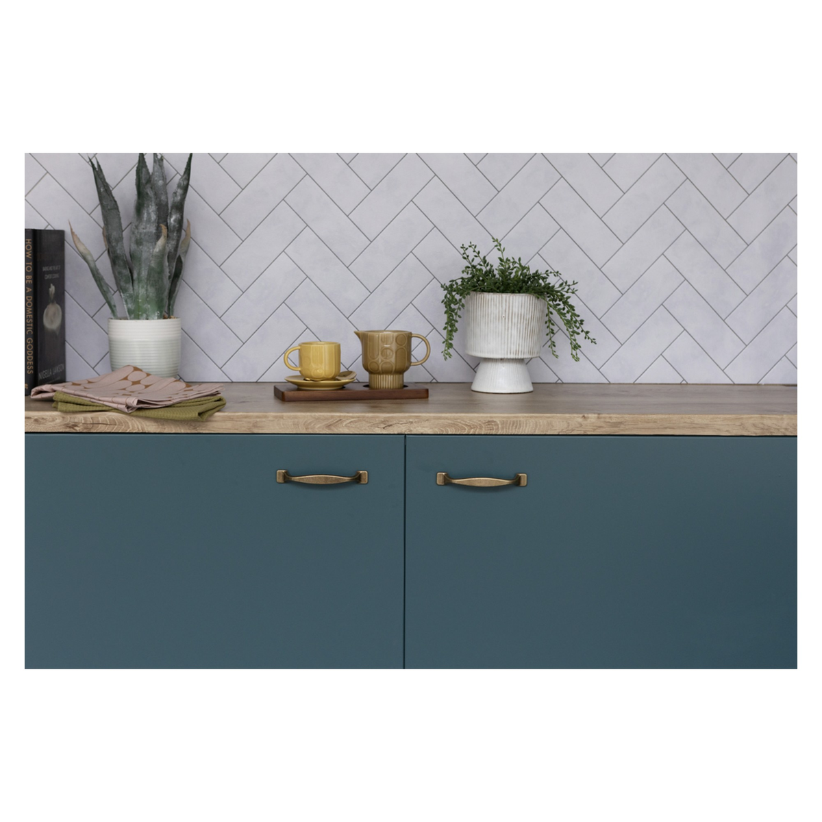 d-c-fix Ceramics 3D metallic chevron wallpaper roll, view 5