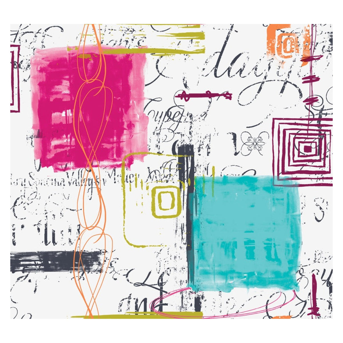 d-c-fix Manhattan Lesley turquoise and pink tablecloth roll