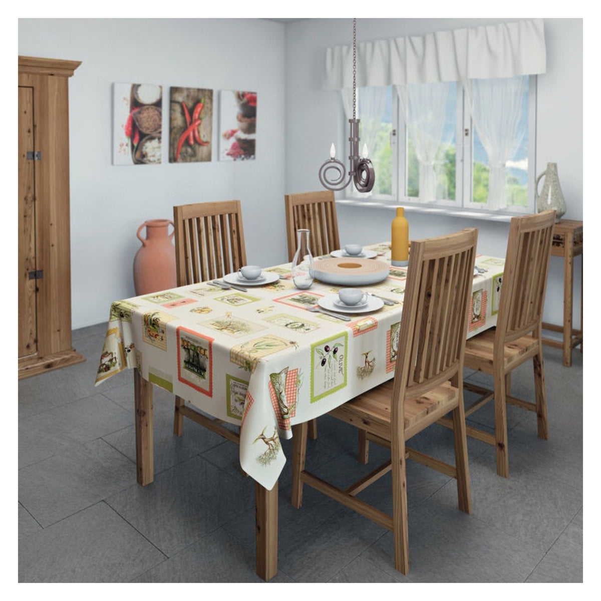 d-c-fix Manhattan Olivia tablecloth roll, view 2