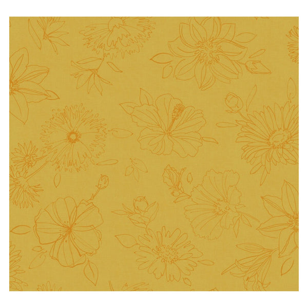 d-c-fix Manhattan Palmas Yellow tablecloth roll