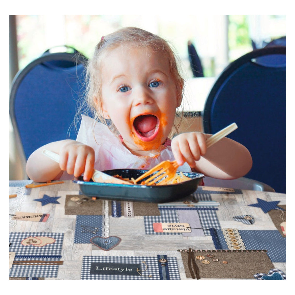 d-c-fix Manhattan Pippa tablecloth roll, view 2
