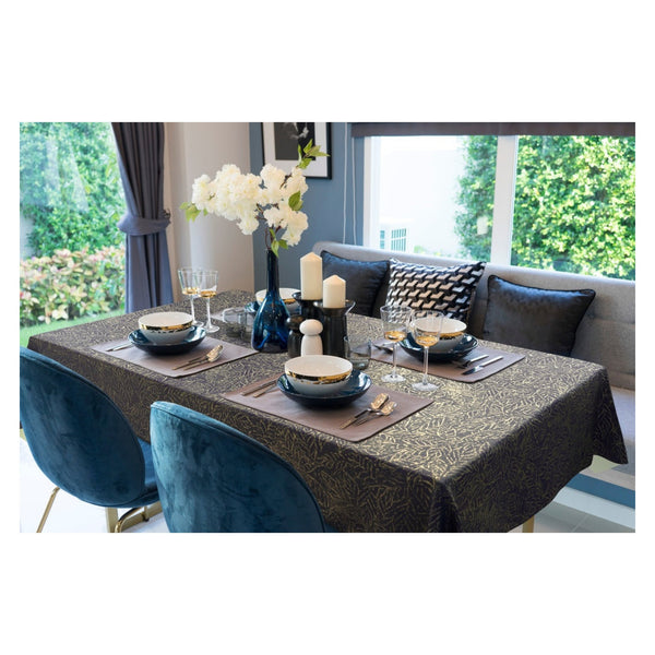 d-c-fix Monte Carlo tablecloth roll in Verduro Indigo, 140cm wide