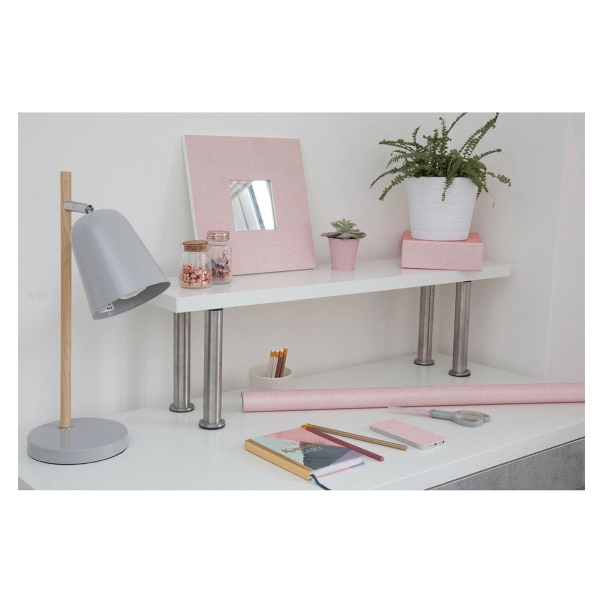d-c-fix self adhesive film in Glitter Pink, 67.5cm wide, view 5