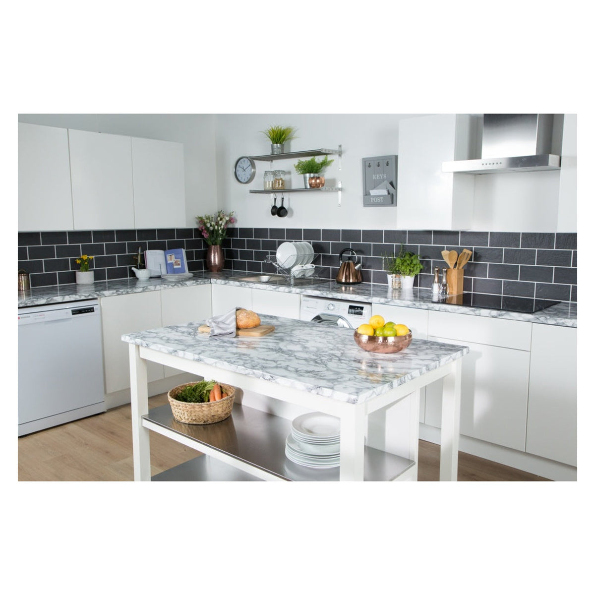 d-c-fix marble white self-adhesive film 90cm x 2.1m, view 3