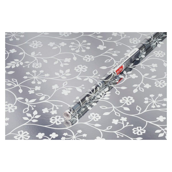 d-c-fix metallic flower tendril self-adhesive film 67.5cm x 1.5m