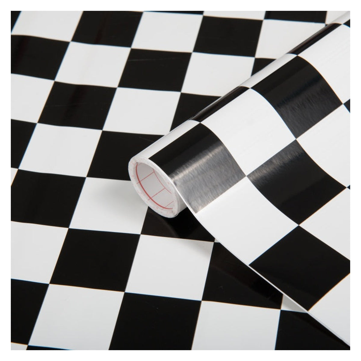 d-c-fix Monza black and white checkerboard self adhesive film