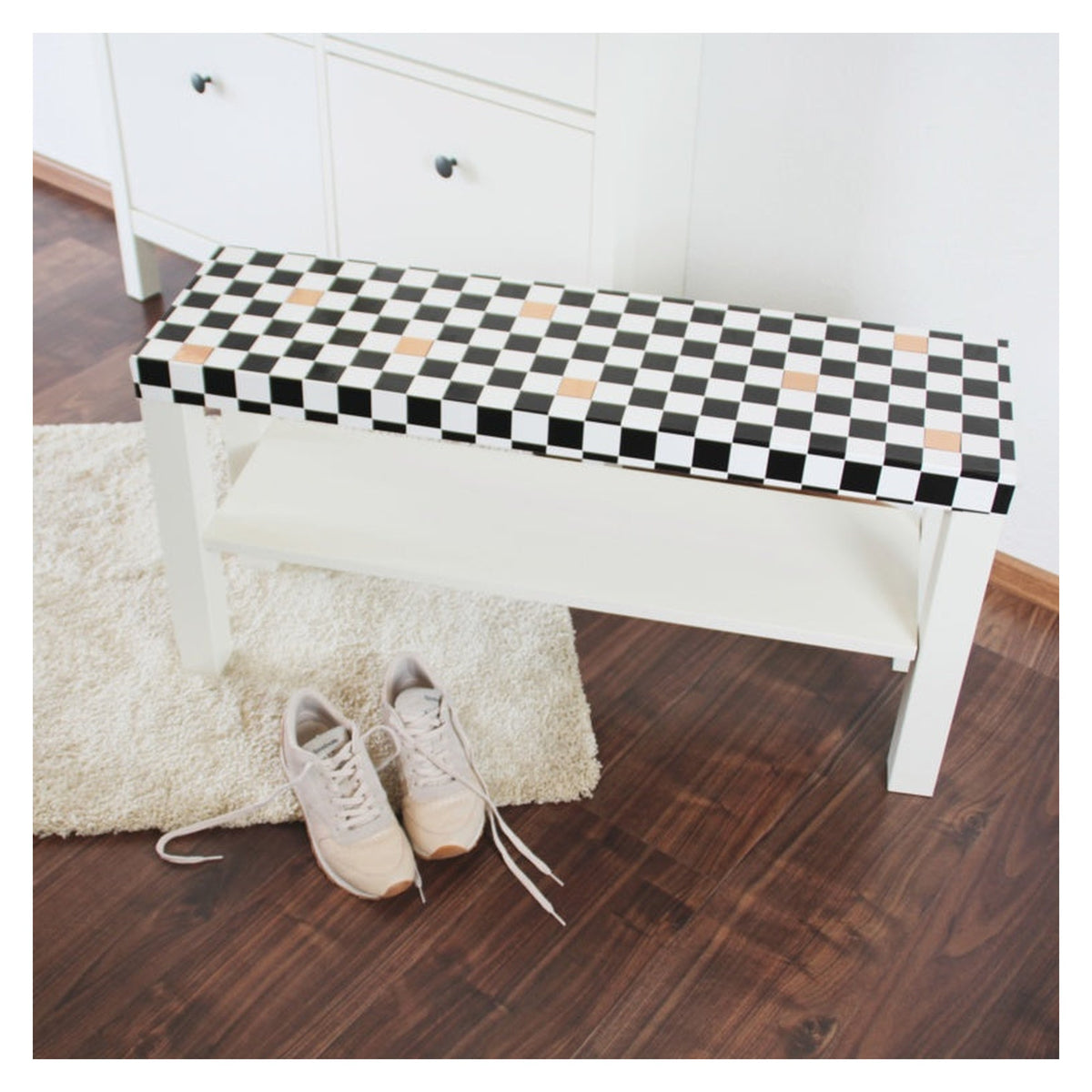 d-c-fix Monza black and white checkerboard self adhesive film, view 3