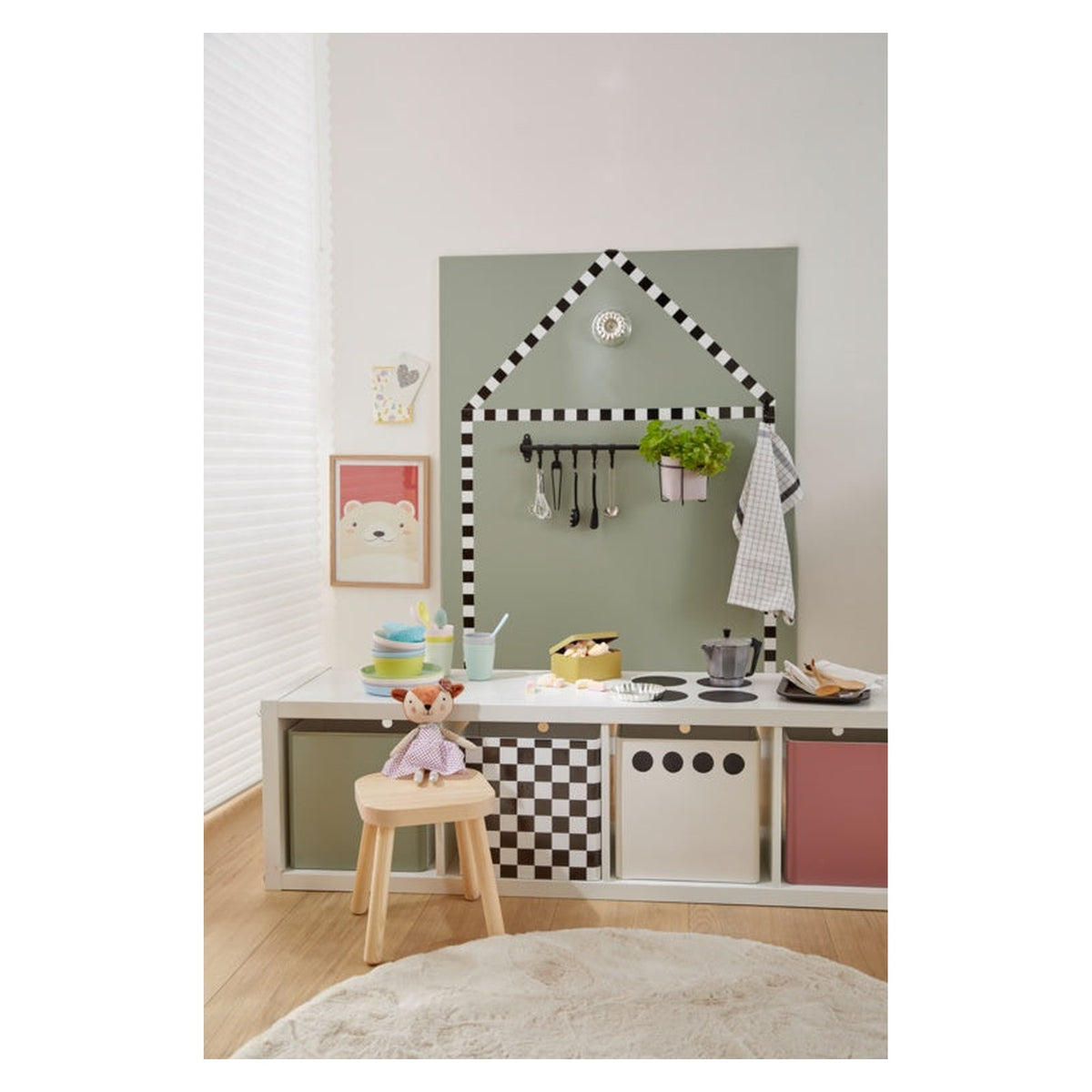 d-c-fix Monza black and white checkerboard self adhesive film, view 7