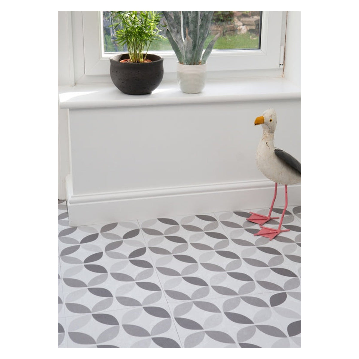 d-c-fix Geometric self adhesive floor tiles, 11 pieces covering 1sqm