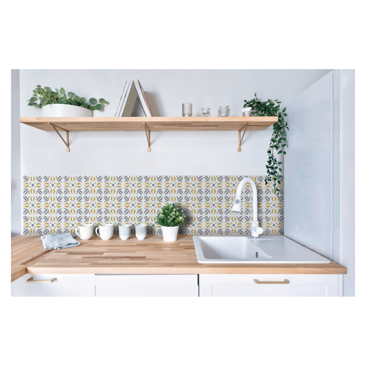 d-c-fix Cuba Gold self adhesive wall tiles, pack of 6, view 2