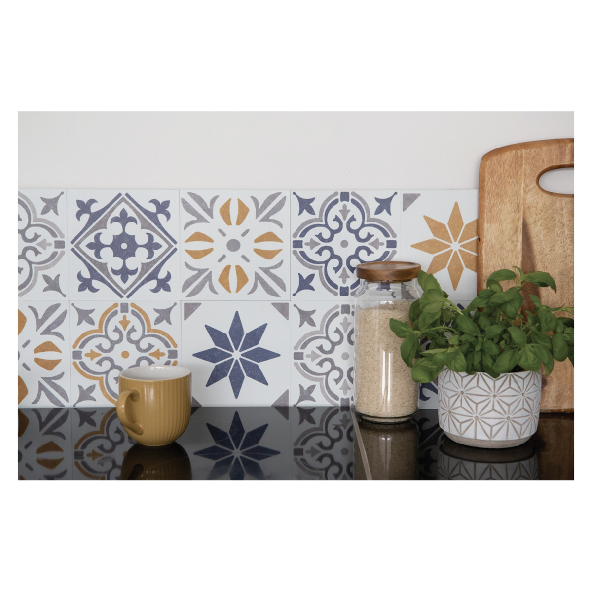 d-c-fix Cuba Gold self adhesive wall tiles, pack of 6, view 4