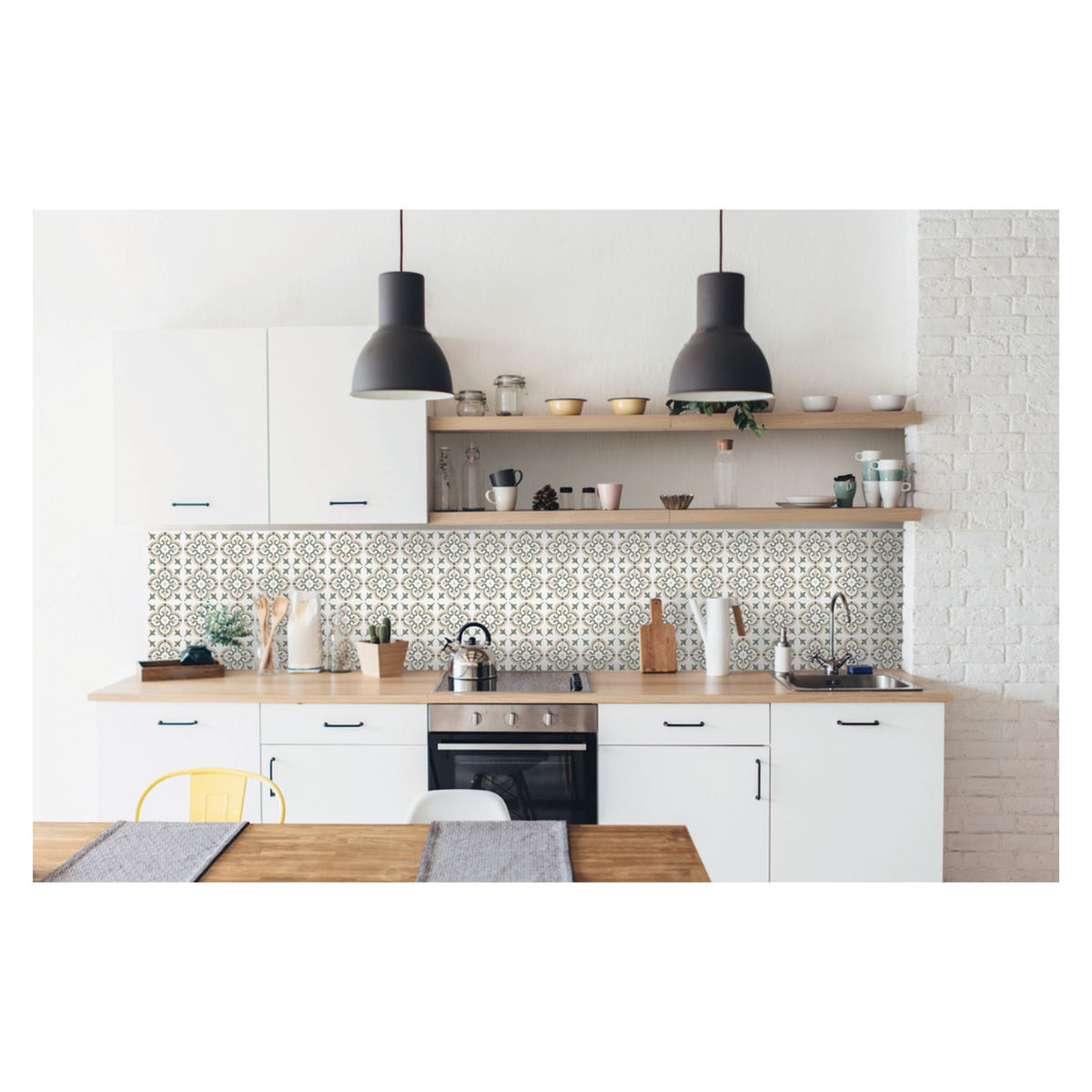d-c-fix Jamila Olive self adhesive wall tiles pack of 6, view 2