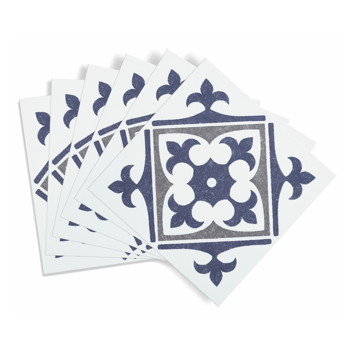 d-c-fix Nadia Blue self adhesive wall tiles 15 x 15cm pack of 6