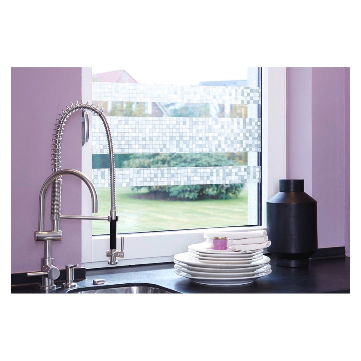 d-c-fix Stripe Globe static cling window film 15cm x 2m, view 2