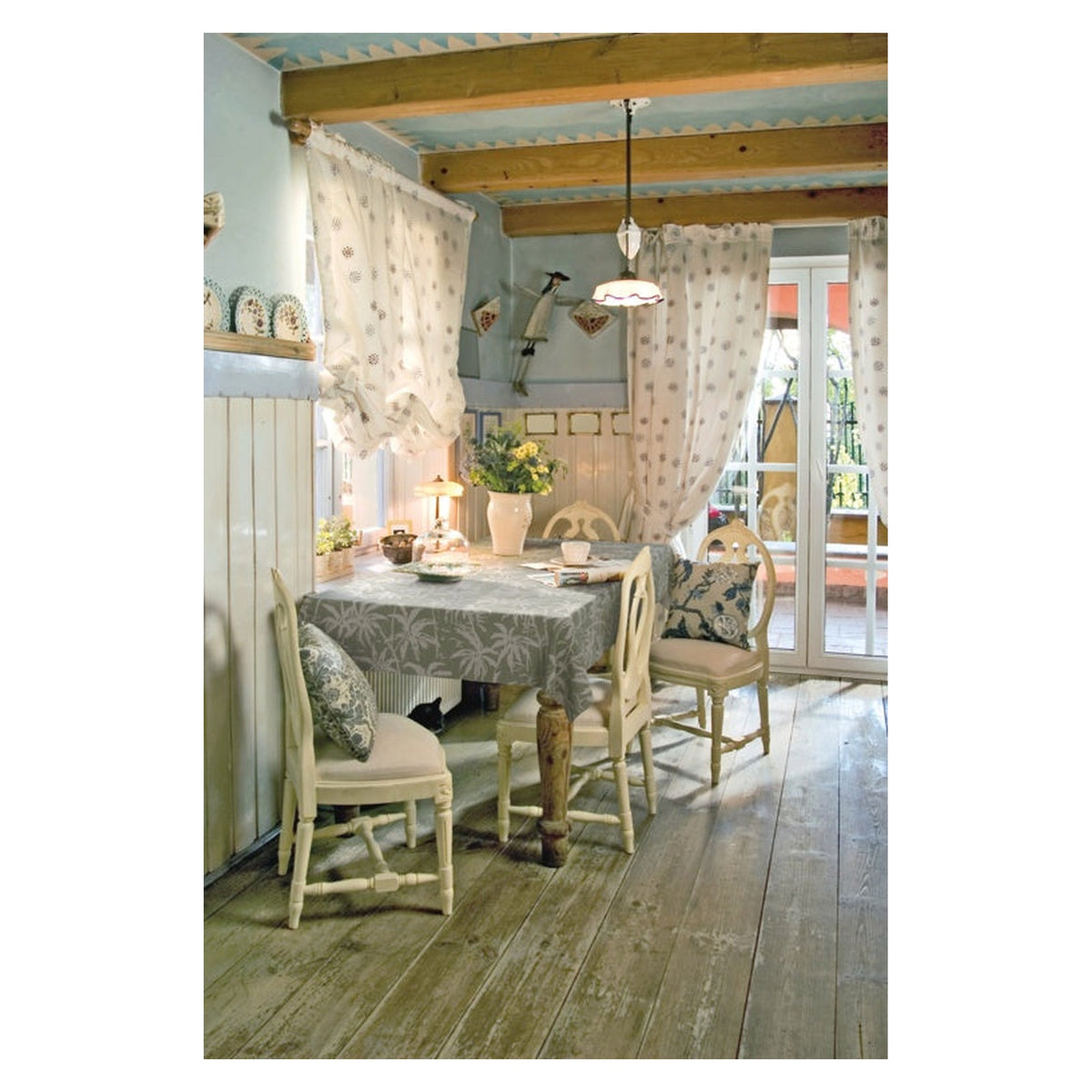 d-c-fix Palmiria Green tablecloth roll 20m x 140cm, view 2