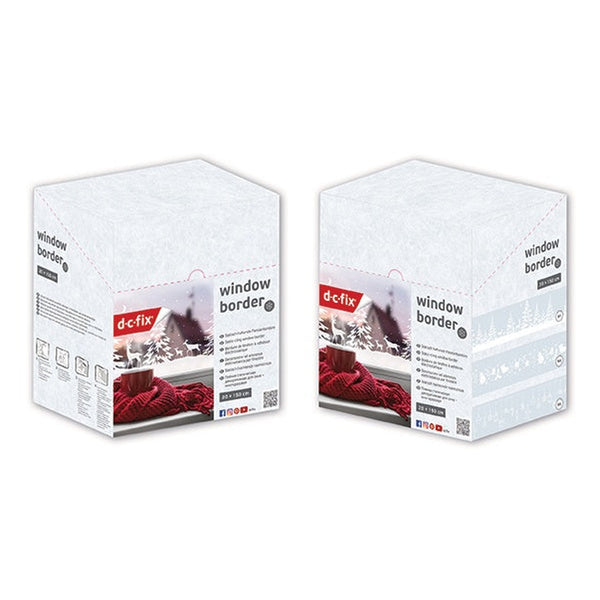 d-c-fix winter static cling window border display box