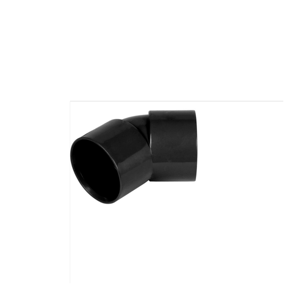 Davant 32mm 45 degree solvent weld bend, black