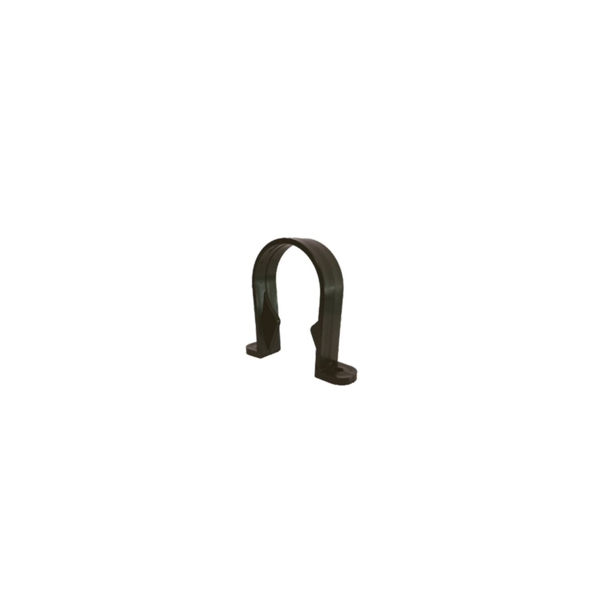 Davant black 40mm pipe clips pack of 10