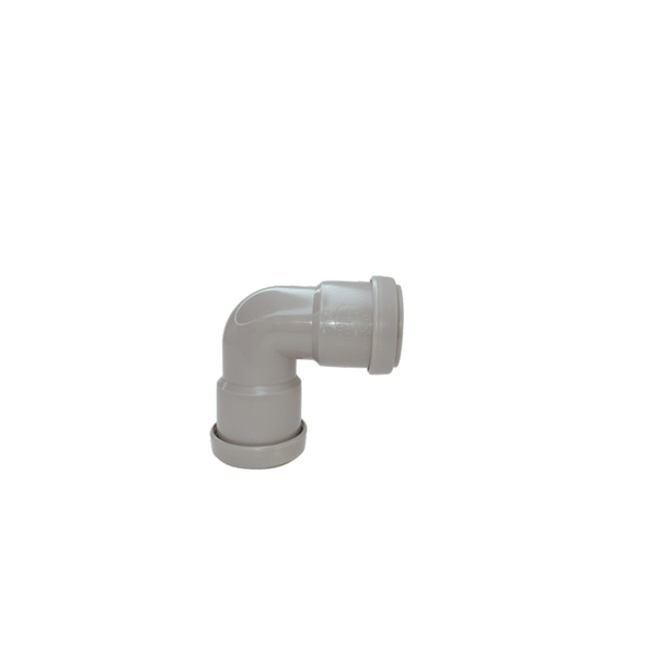 Davant grey push fit 90 degree knuckle bend, 40mm