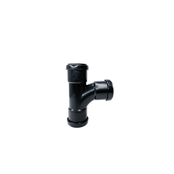 Davant black 32mm push fit swept tee 91.25 degrees