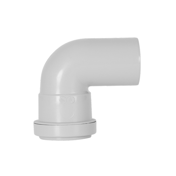 Davant grey 32mm push fit swivel bend