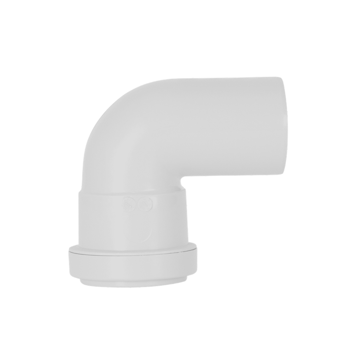 Davant white 40mm push fit swivel bend
