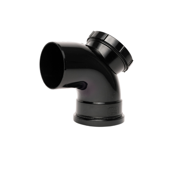 Davant 110mm black single socket access bend