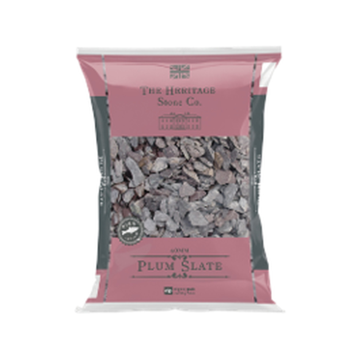 Deco-Pak plum slate decorative stone 40mm, 20kg bag