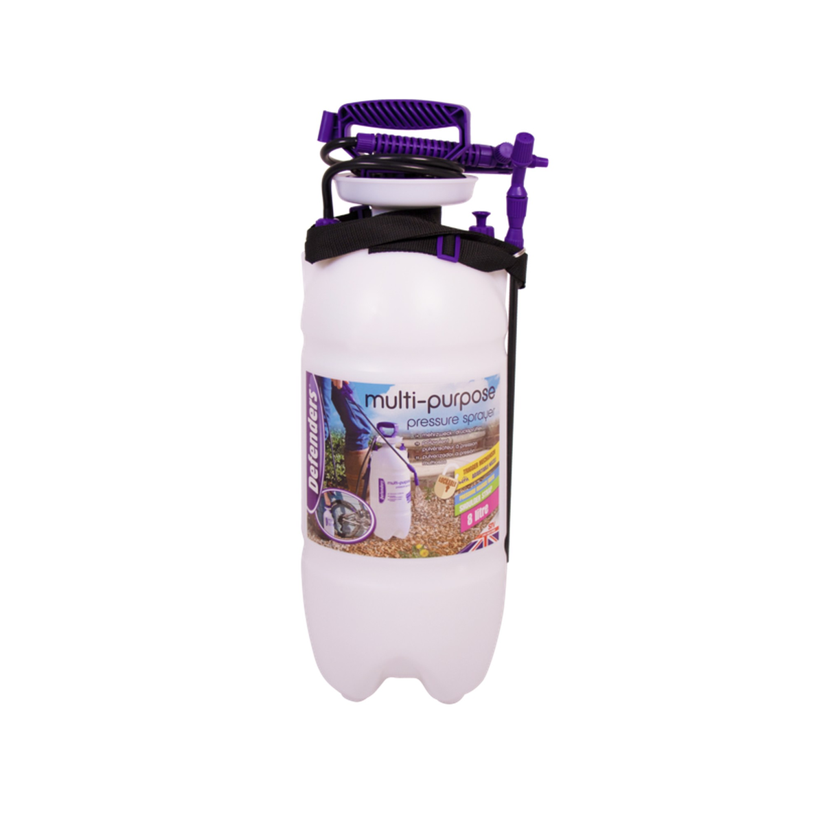 Defenders 8L multi purpose pump action pressure sprayer