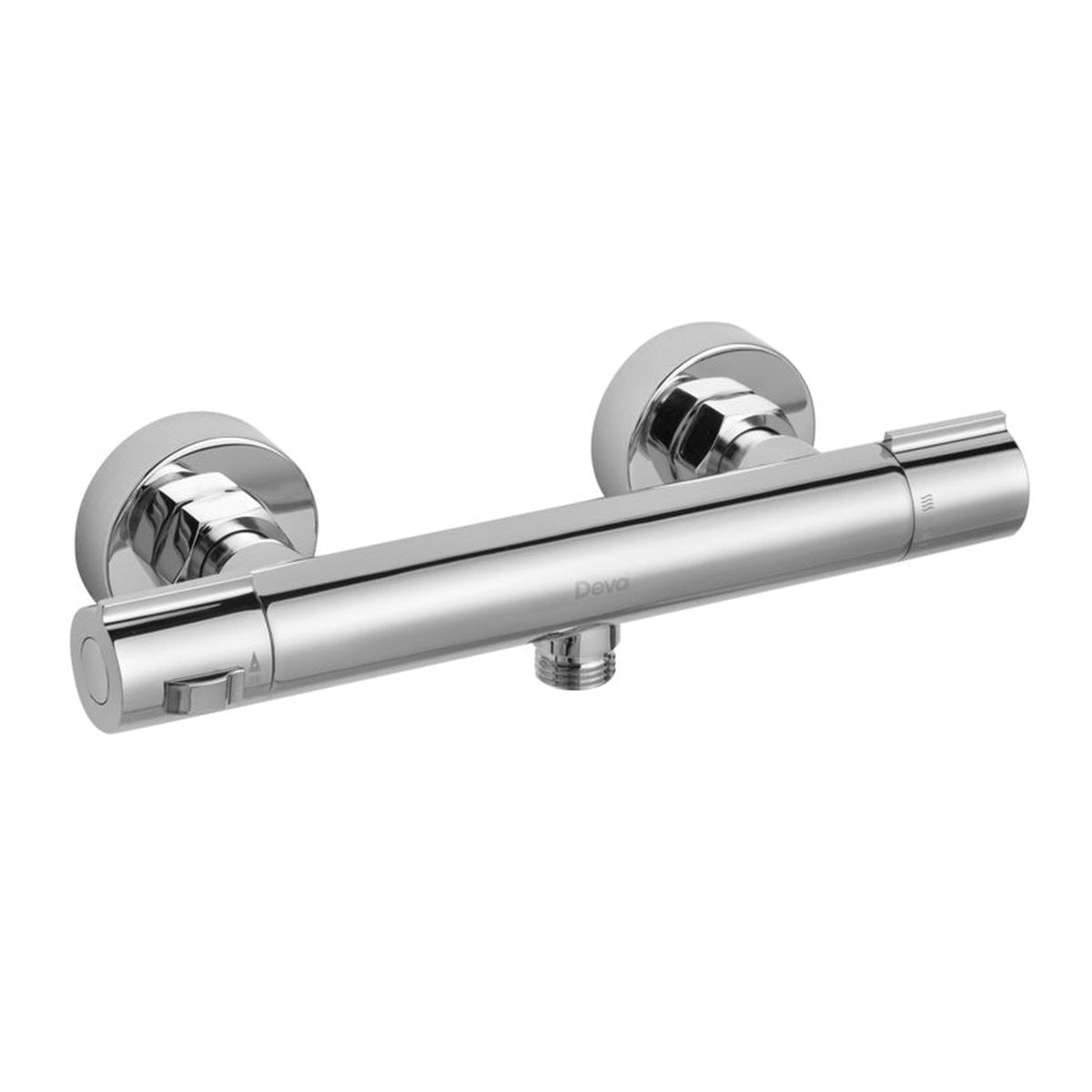 Deva CTBV04 thermostatic cool touch round bar valve chrome