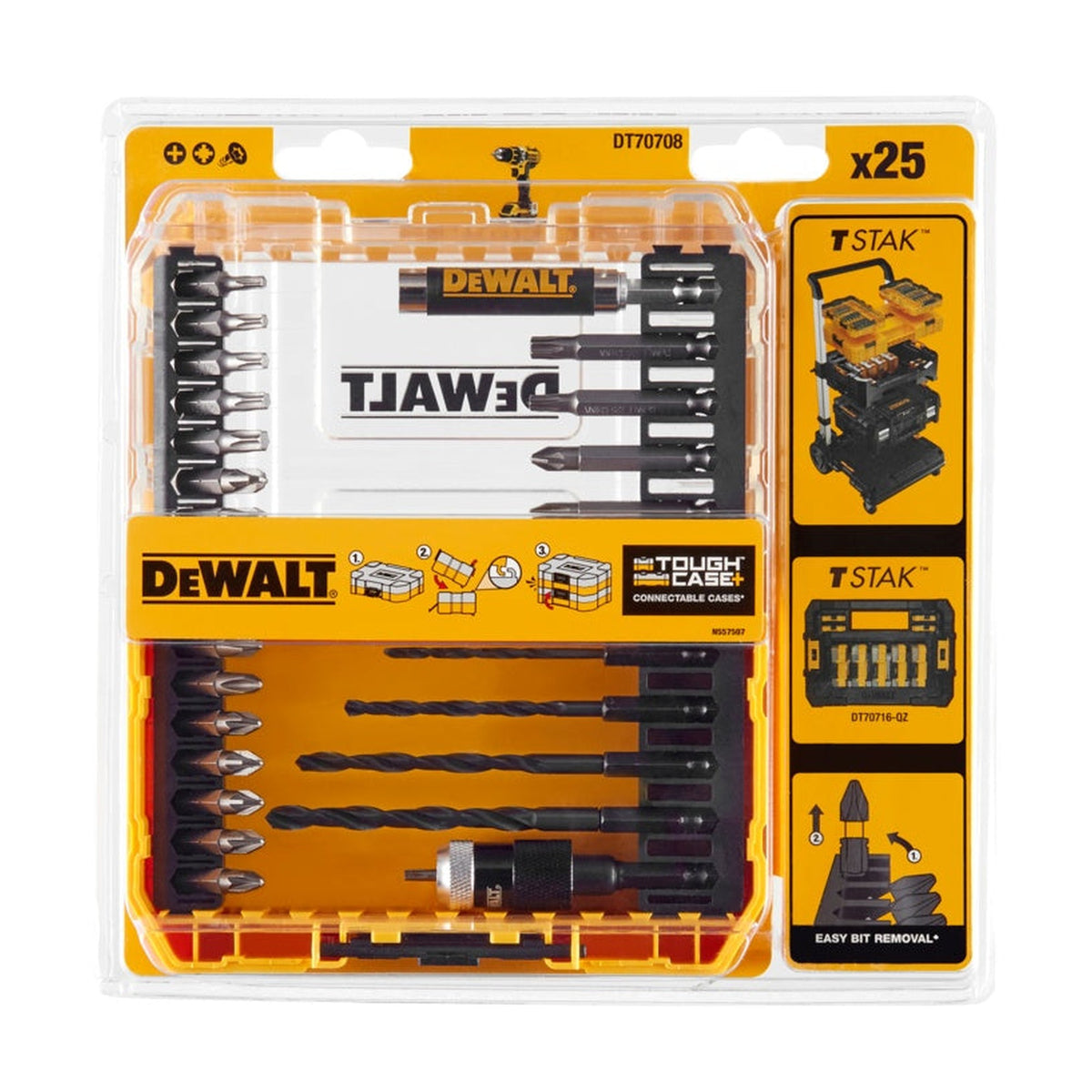 DeWalt 25 piece drill set in Tough Case, view 2