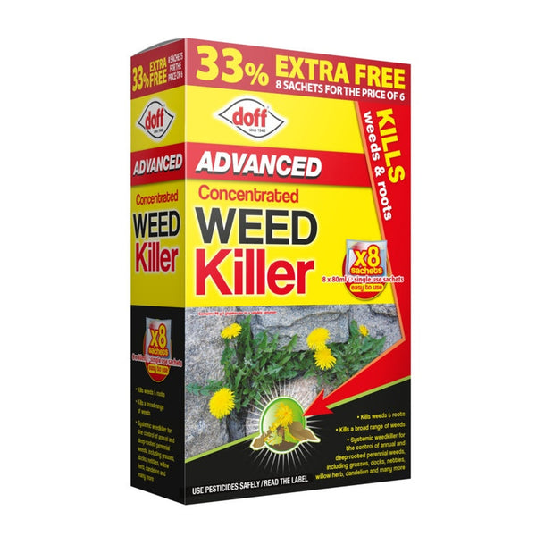 Doff Advanced concentrated weedkiller, 8 sachets