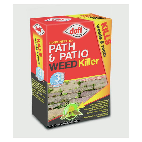 Doff path and patio weedkiller 3 x 80ml sachets