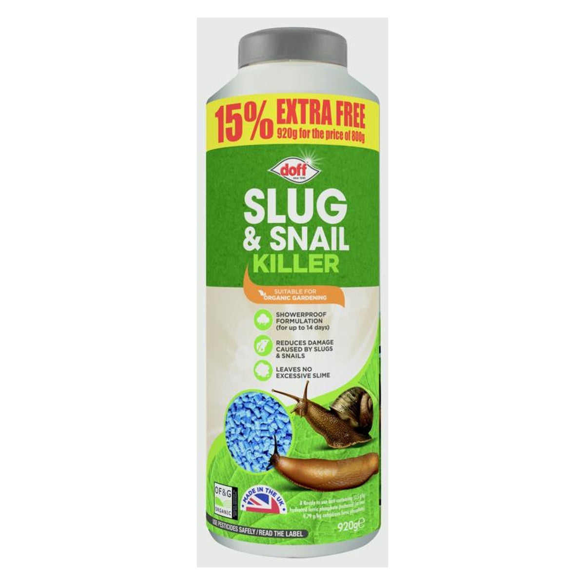 Doff Slug and Snail Killer 800g plus 15 percent free