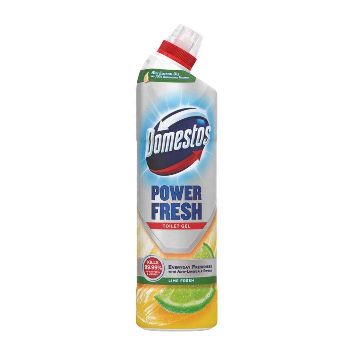 Domestos Power Fresh Toilet Gel Lime 750ml bottle