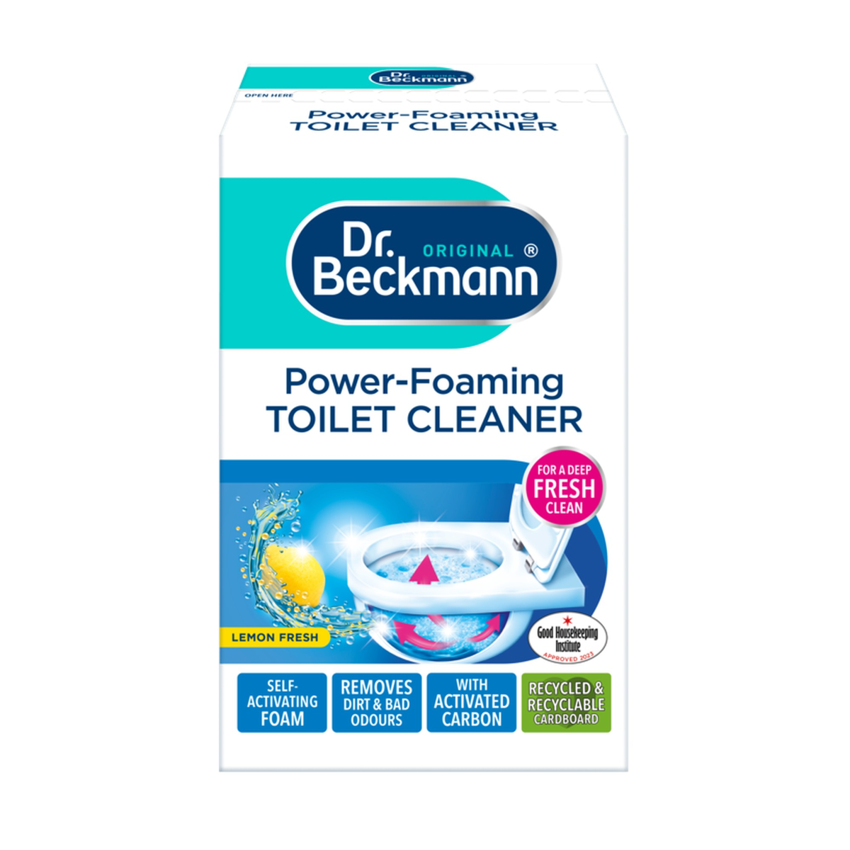 Dr Beckmann Power Foaming Toilet Cleaner Lemon Fresh 3 x 100g