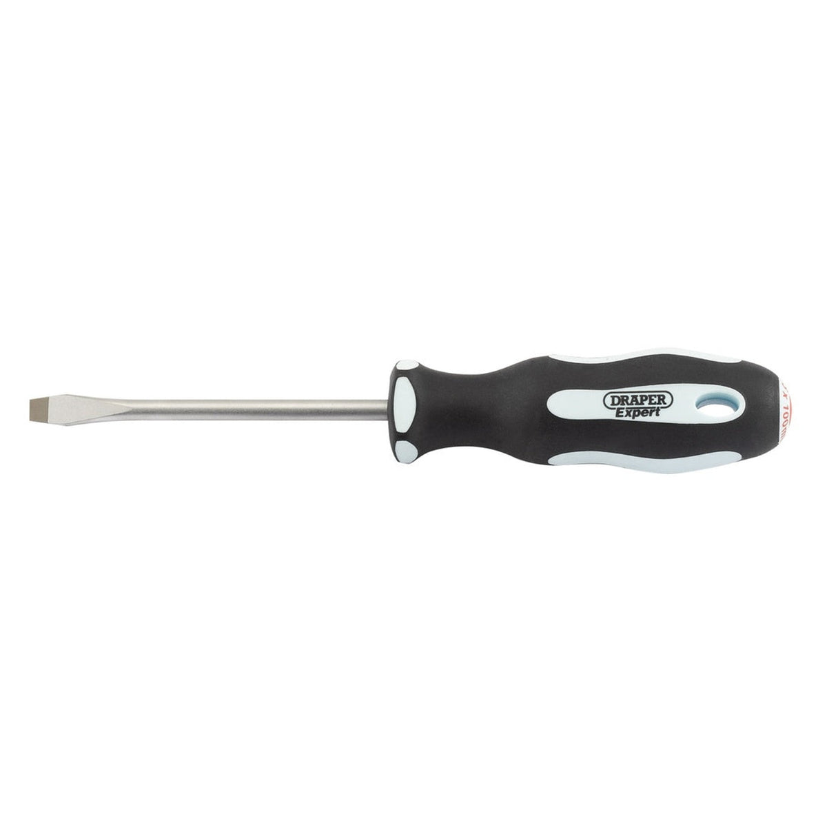 Draper Expert 6.5 x 100mm plain slot soft grip screwdriver