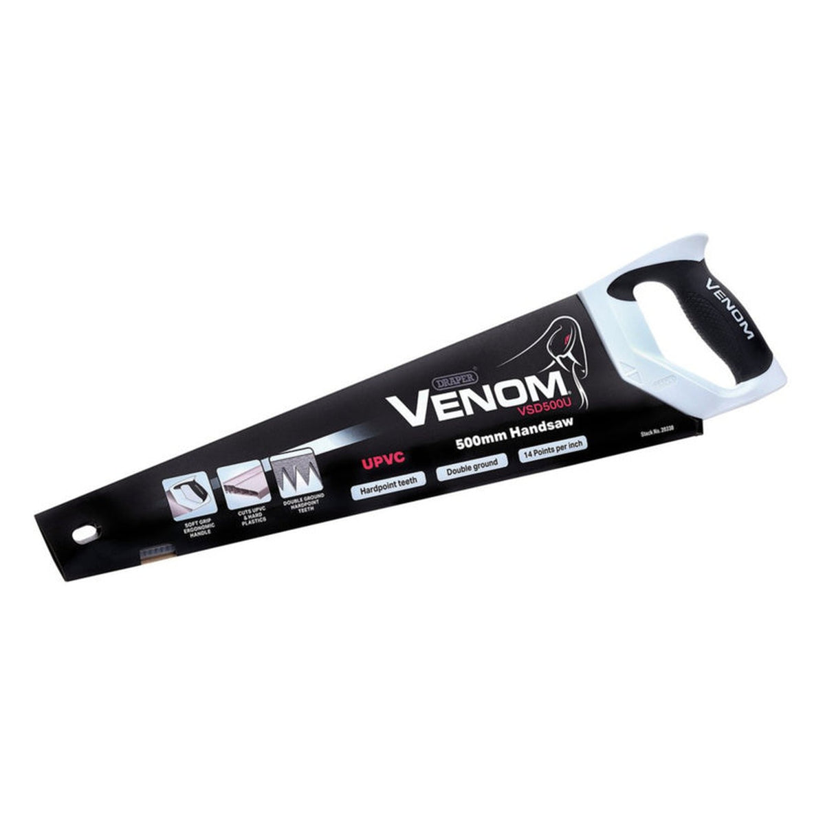 Draper Venom 500mm UPVC handsaw