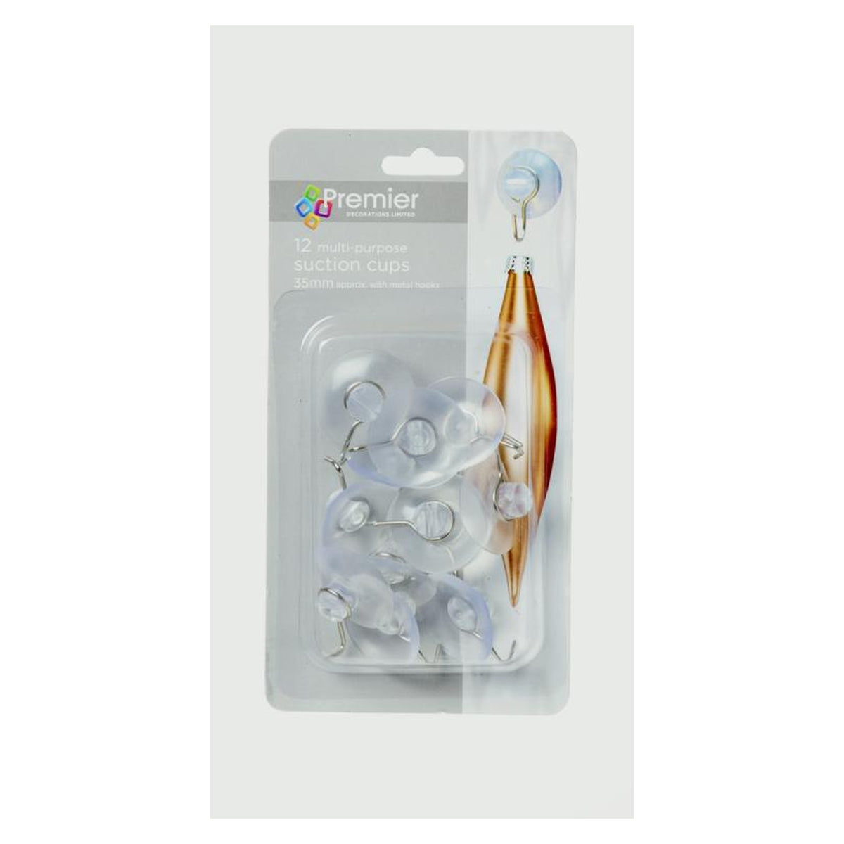Dual Purpose Suction Clip - 12 x 35mm
