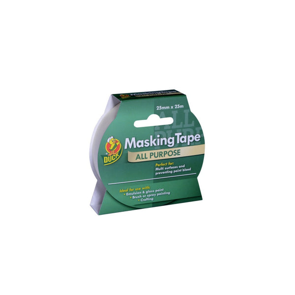 Duck Tape all purpose beige masking tape 25mm x 25m roll