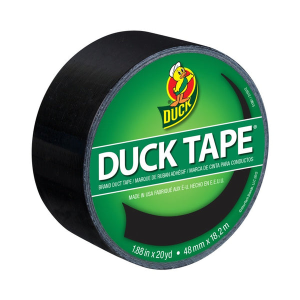 Duck Tape black cloth tape roll 48mm x 18.2m