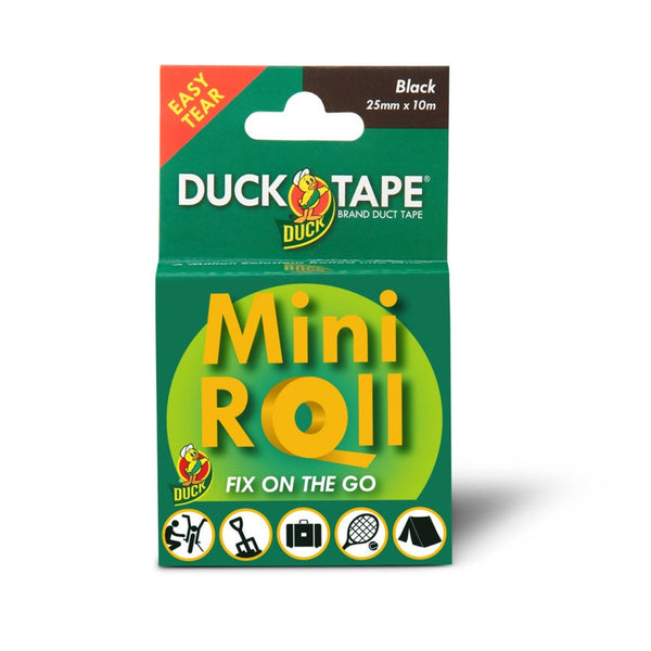 Duck Tape black mini roll 25mm x 10m
