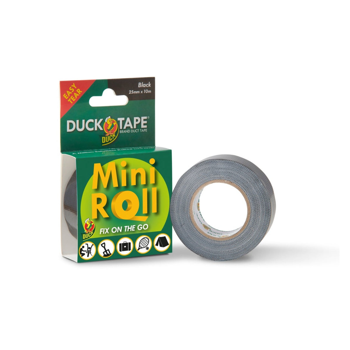 Duck Tape black mini roll 25mm x 10m, view 2